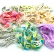 GROOVY BUNNY RABBIT STRIPS - Hareline Fly Tying Zonker Material - Pastel Colors!