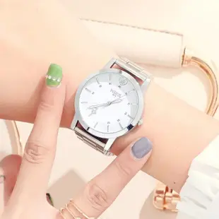 熱銷 mike新款 米可8216時尚學生情侶愛心對錶鋼帶防水石英手錶腕錶5 WG047
