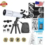 Lightweight Portable Astronomy Telescope with Adjustable Tripod & Quality Optics