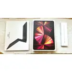 [二手] IPAD PRO M1 11吋+LTE行動網路 256GB 太空灰+APPLE PENCIL二代+巧控鍵盤