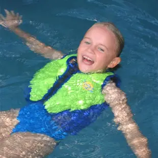 【Splash About 潑寶】兒童 背心 夾克 浮力 - 螢光綠 / 寶藍- 6-14歲(浮力背心)