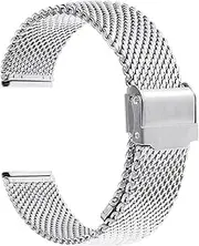 CZKE 1.0mm Milanese Mesh Bracelet Smart watch Stainless Steel 18mm 20mm 22mm 24mm Wristbands