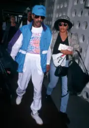 Richard Pryor & daughter at Richard Pryor Arriveing at Los A - 1991 Old Photo
