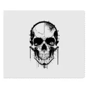 2 x 'Cyborg Skull' Microfibre Lens / Glasses Cleaning Cloths (LC00024356)