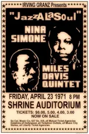 Nina Simone & Miles Davis Iron On Transfer For T-Shirt & Light Color Fabrics #3