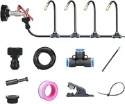Drip Irrigation System, 16.4ft Adjustable Garden Watering System, 360° Bendable Drip Irrigation Kit for Greenhouse, Yard, Lawn, Plant, Kit, for Garden