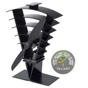 Valiant Vanquish Stove Fan & Magentic Stove Thermometer in Green