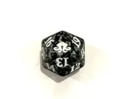 Magic MTG Spindown Counter (D20 Dice/Die) Jul 2016 'Eldritch Moon - Black'