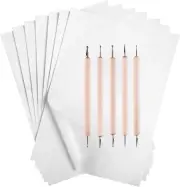 50 Sheets Carbon Paper Graphite Paper White Carbon Transfer 8.5 x 11.5 inch