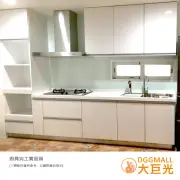 【大巨光】精緻歐化廚具/人造石檯面/水晶門板/300公分以內/不含三機設備(一字型廚具含電器櫃280-300CM)