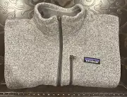NEW Patagonia Better Sweater Vest Full Zip Stonewash Gray Men's XL w/ Co. Logo