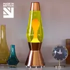 Mathmos Astro Lava Lamp - Copper - yellow/orange