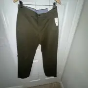 Brooks Brothers Pants Mens 32x30 Green Clark Chino Stretch New