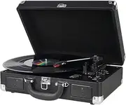 [Mersoco] Blueooth Turntable Turntable with Built-in Speakers 3 Speed Portable Vintage Case Includes RCA Output/Aux-in