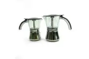 Black 3-6Cups Stainless Steel Stove Top Espresso Italian Coffee Maker BPA Free