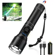 Rechargeable Magnetic Flashlights 100,000 High Lumens, Super Bright LED Power...
