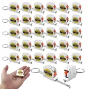 30 Pack 3ft Mini Tape Measure Keychain, Sliver Portable Retractable Small Tap...