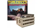 Crosley Record Storage Crate & Tom Petty Greatest Hits Double Vinyl Album Bundle