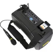 DJ-Tech IVISA50LIGHT 50W Amplifier Speaker Battery Portable PA System iOS Player