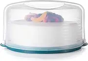 Tupperware Brand Round Cake Taker - Dishwasher Safe & BPA Free - Reversible Cake Container Tray with Cover - Holds Baked Goods Up to 11” in Diameter