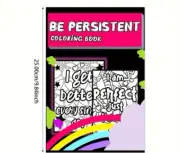 “Be Persistent” Coloring Book One Size Black Multi-color