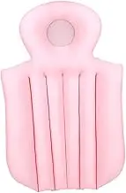U/ D Full Body Bath Tub Pillow & Non-Slip Spa Bathtub Mat Mattress Pad with Super Thick Breathable Mesh Layers Great Back Support for Men Women (Pink 1)