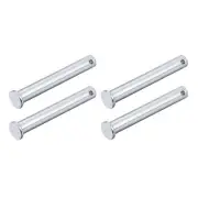 Clevis Pins (10mmx70mm) 4Pcs, Single Hole Flat Head Carbon Steel Fastener Pin