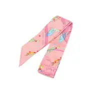 Hermes Twilly Ex-Libris Parisiennes Pink Silk 100