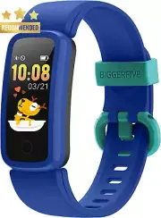 Kids Fitness Tracker Watch, HR & Sleep Monitor, IP68 Waterproof Step Counter