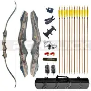 Tachyon Archery Takedown Recurve Bow 62inch 25-60lb RH Hunting and Target