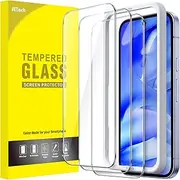 JETech Screen Protector for Google Pixel 9a 6.3-Inch 2025, Tempered Glass Film with Easy Installation Tool, Fingerprint Compatible, HD Clear, 3-Pack