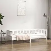 vidaXL Day Bed without Mattress White 90x190 cm Solid Wood Pine