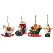Christmas Resin Small Pendant Christmas Tree Pendant Ornaments Christmas2370