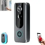 GuardianBells Pro, Smart WiFi Doorbell & Security Cam in One, Live View and Two-Way Audio, Auto Snapshots, Local Recording, Motion Alerts, for Only Supports 2.4GHz Wi-Fi Networks (1Pcs)