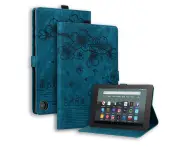 Case for Amazon Fire HD 10 & HD10 Plus 2021 Cute Cat Pattern PU Leather Cover-Blue