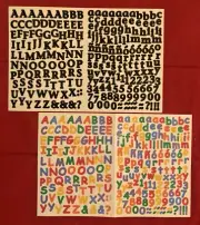 Creative Memories MINI ABC/123 Stickers EBONY Black or COLOR ME CRAZY MultiColor