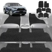 6D Diamond Car Floor Mats for Toyota Kluger 2021-Current-Ultimate Set-Black-Outback GT