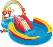 Rainbow Ring 2.97M Play Centre Inflatable Swimming Pool Outdoor Kids 3Y+
