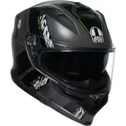 K7 Kyber Matt Black Yellow Full Face Helmet