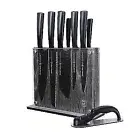 Schmidt Brothers Cutlery Series Knife Block 9 Piece Set - Jet Black