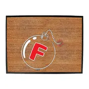 F Bomb - Funny Novelty Doormat Man Cave Floor mat