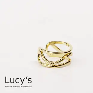 Lucy's 波動流金 耳骨夾(81640)