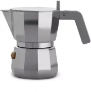Alessi Moka Espresso Coffee Maker, 1 Cup, Grey