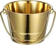 ASAKKURA Portable Ice Cube Bucket with Handle Stylish Beer and Wine Cooler for Parties Hotels and Bars Thicken Design Smooth Edges for Safe Use