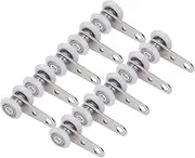 B Baosity 10 Pieces 2 Wheel Trolley Assembly Rollers,Sliding Door Beam Trolleys,Bearing Trolley Assembly for Window Sliding Door