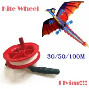 30/50/100m Twisted String Line Red Wheel Kite Reel Winder Practical Hot Sold