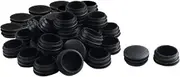 XYWHPGV 1 1/2" 38mm OD Plastic Round Ribbed Tube Inserts Pipe End Cover Cap 50pcs, 1.38"-1.46" Inner Dia, Furniture Desk Table Feet Floor Protector(763dd 8515c a4e1a eaf4a fb3c6 954f2