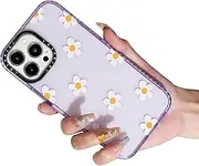 LOLAGIGI for iPhone 11 Pro Case for Women, Cute Daisy hamomile Flowers Print Aesthetic Design Girly Kawaii Pattern for Girls Teens Soft TPU Case Cover for iPhone 11 Pro(6.1"), Clear Purple