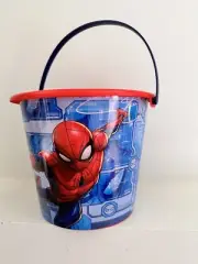 Marvel Spider-man Halloween Easter Plastic Candy Bucket Pail Spider Man Web New