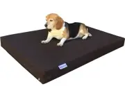 Large Brown Nylon Pet Dog Bed Orthopedic Waterproof Memory Foam 41x27x4 42"x28"